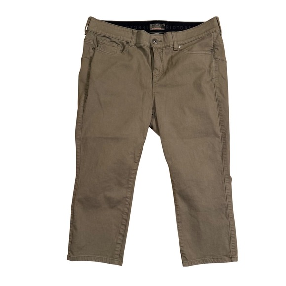 torrid Pants - Torrid Crop Bombshell Skinny Pants Size 18 Olive Green Super Soft Stretch Twill